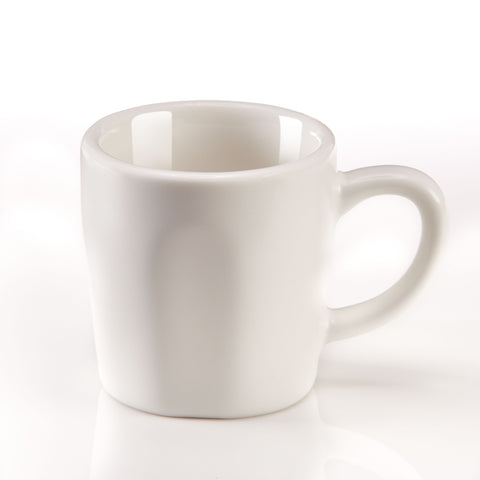 Espresso Cups - Matte White Porcelain - Set of 2 - Easy Living Goods 